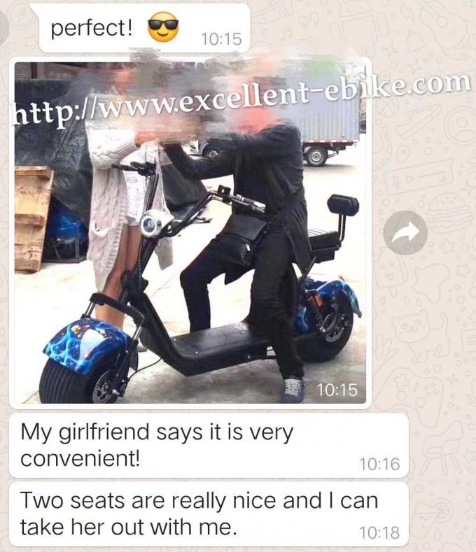 Smart E City Coco Electric Harley Scooter 60v 1500w 75mph 70 Mph 40