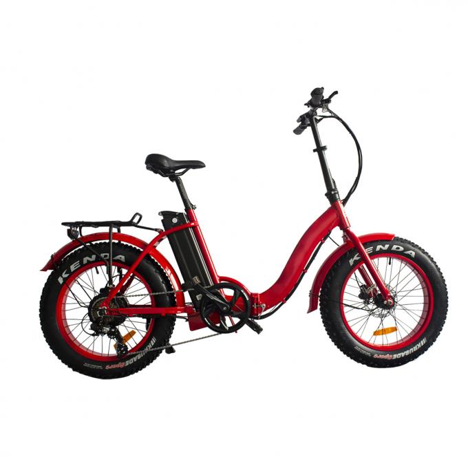 Lipat Ban Lemak Sepeda Gunung Listrik Suspensi Penuh Sepeda Listrik Ban Tebal 20 Inch 0
