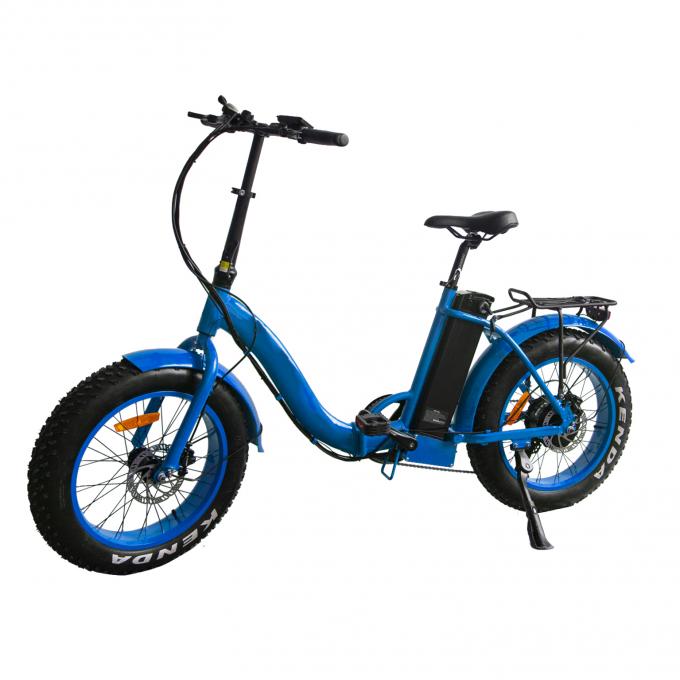 Lipat Ban Lemak Sepeda Gunung Listrik Suspensi Penuh Sepeda Listrik Ban Tebal 20 Inch 6