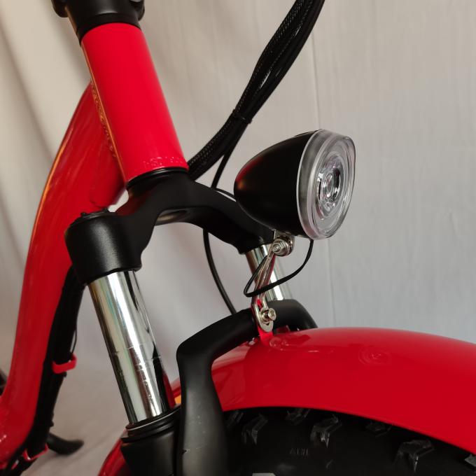 Lipat Ban Lemak Sepeda Gunung Listrik Suspensi Penuh Sepeda Listrik Ban Tebal 20 Inch 7