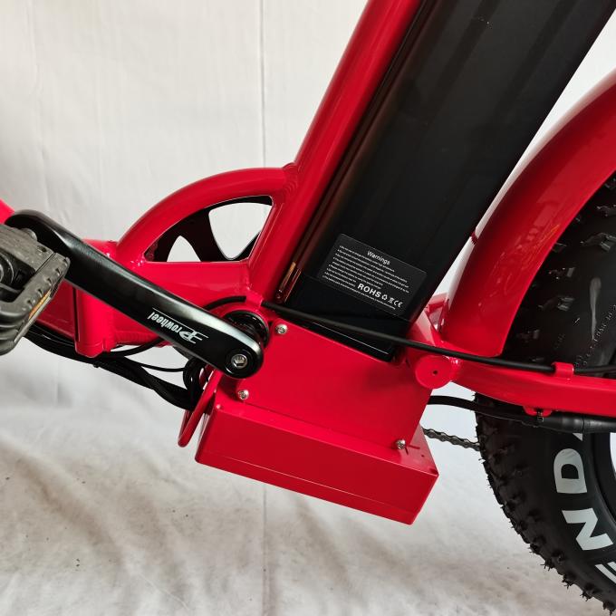 Lipat Ban Lemak Sepeda Gunung Listrik Suspensi Penuh Sepeda Listrik Ban Tebal 20 Inch 8