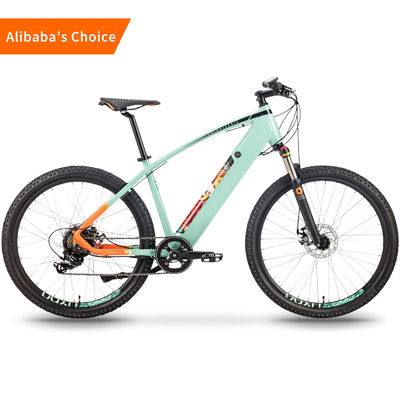 36v Mini Electric City Bikes Dengan Baterai Suspensi Penuh 27,5 Inch Mid Drive Aluminium